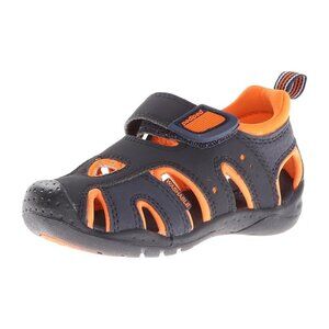 NEW pediped Kid Flex Shoreline Navy Orange Water Shoe Fisherman Sandal